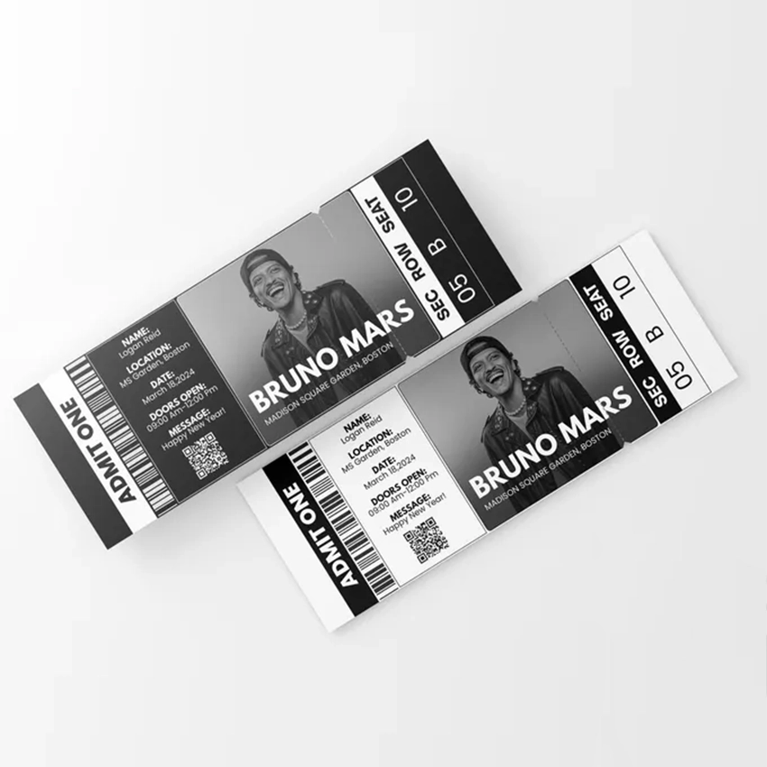 Custom Printed Tickets 4