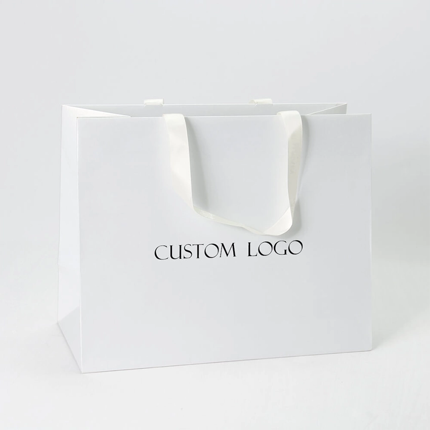 Custom White Paper Bags 3